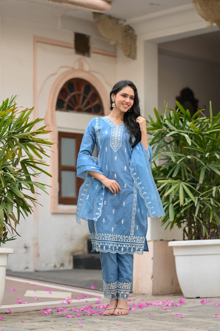 Cotton and Organza Duo