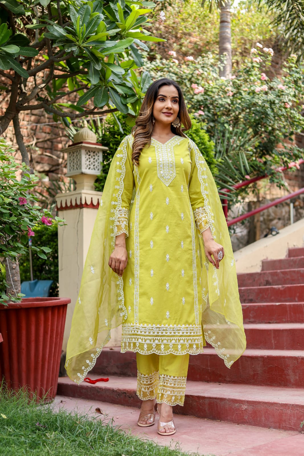 Cotton and Organza Duo