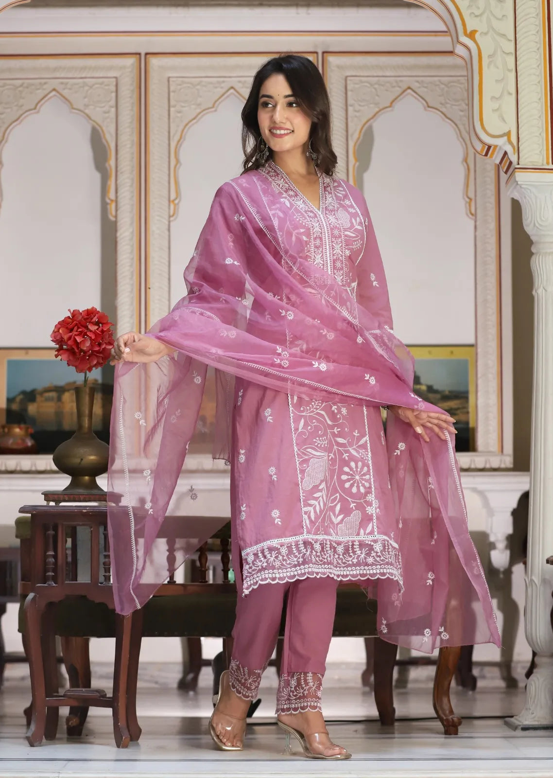 Lucknowi Suit Set