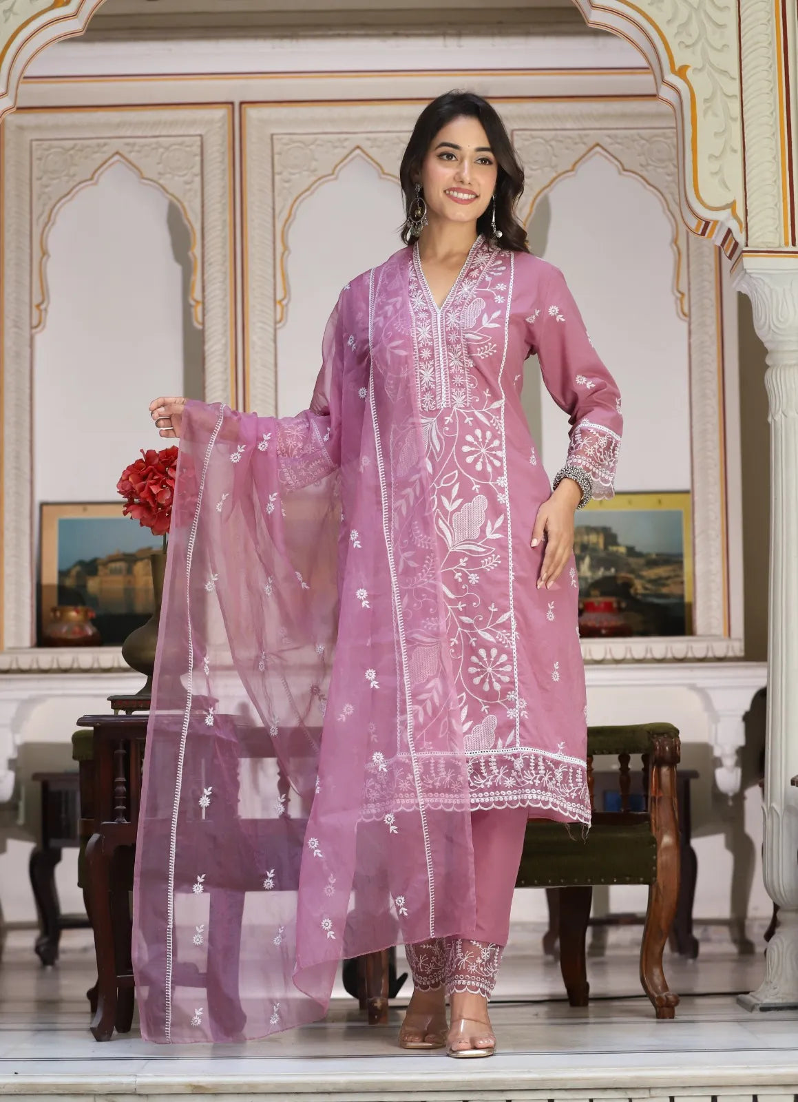 Lucknowi Suit Set