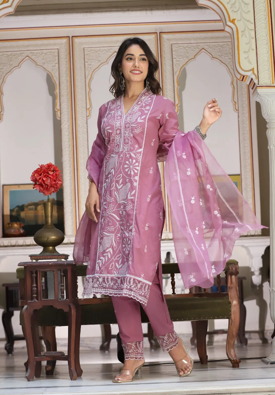 Lucknowi Suit Set