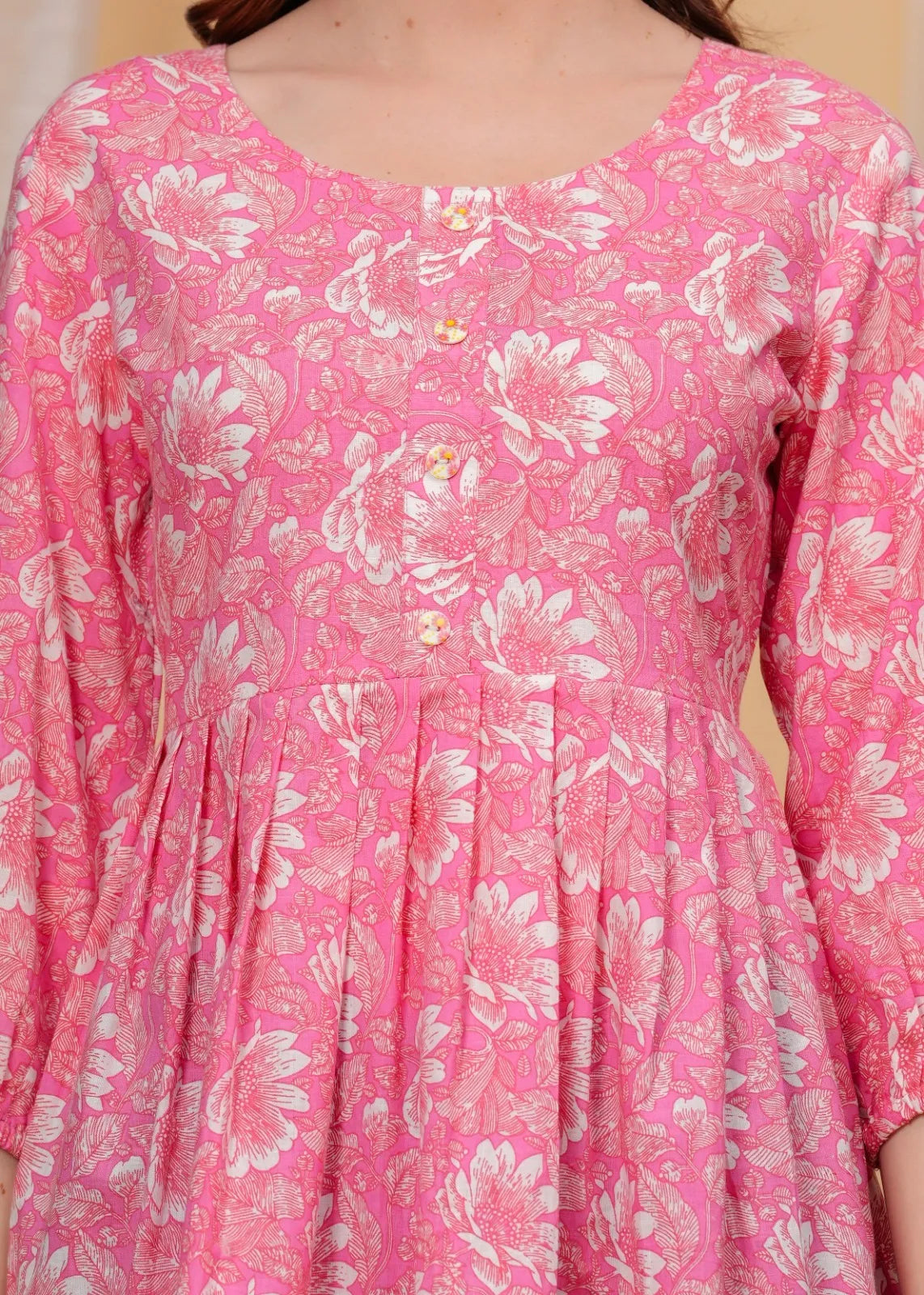 Pink Short Kurti